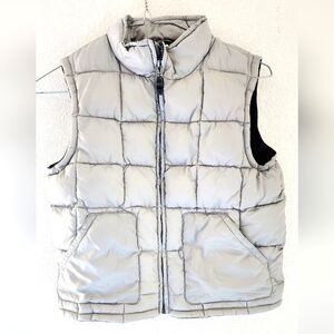 Gymboree Silver Light Grey Puffer Vest Size Small (5-6)